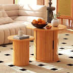 COSVALVE Round Wood Coffee Table 23.6IN - Image 6