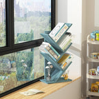 SHEEPAM 5 Tier Tree Book Shelf, Small Desktop Bookshelf - Image 5