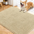 OLANLY Dog Door Mat for Muddy Paws 40x32, Super Absorbent Chenille Mud Mat | by OLANLY
