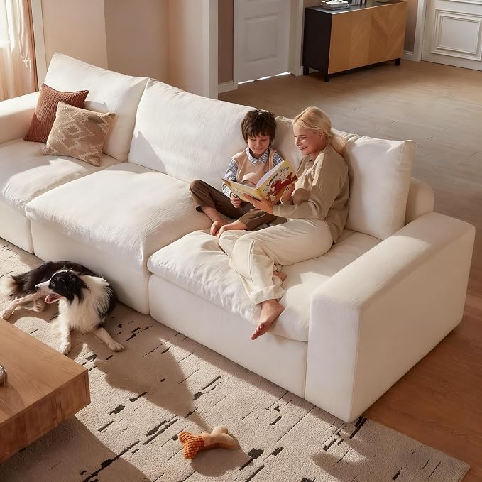 Modular Cloud Sofa, 110.2" Cloud Sectional Couches - Image 3