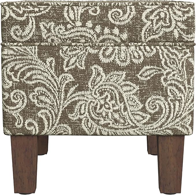 Homepop Home Decor |K7646-A880| Upholstered Modern Rectangular Storage Ottoman - Image 9