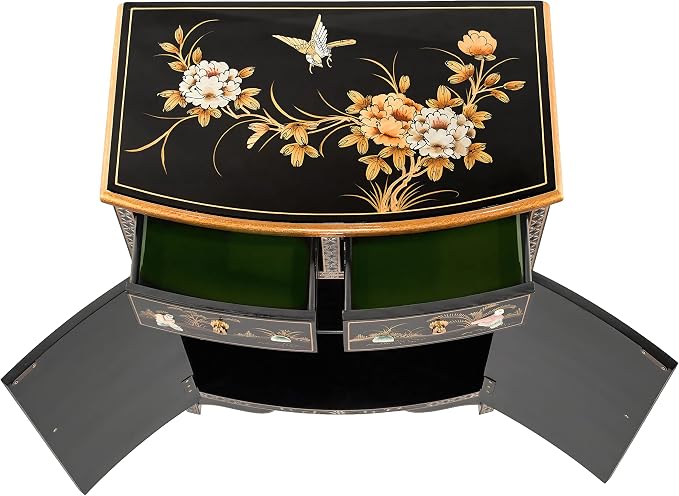 Red Lantern Artisan Crafted Lacquer Storage Cabinet - Image 8