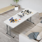 VINGLI 4 FT Narrow Folding Table, Home Work - Image 6
