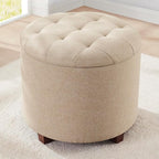 Ornavo Home Round Storage Ottoman by OrnavoHome