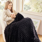 NEWCOSPLAY Fleece Clouds Cozy Twin Blanket - Image 2