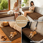 Couch Cover for Dogs, Washable Non Slip Plush Flannel Sofa Protector | Thick - Image 4