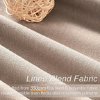 Topfinel Linen Blackout Curtains 86 Inches Long 2 Panels - Image 2