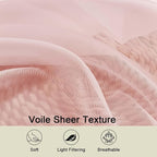 Cafe Curtains 36 Inch Length Tier 2 Pieces, Modern Soft Airy Sheer Kitchen - Image 3
