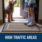 OLANLY Front Door Mat Outside 47x23, All-Season Heavy-Duty Rubber Doormat | - Image 6
