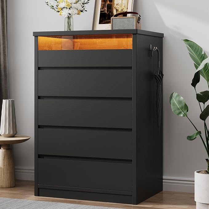 Jocoevol 5 Drawer Dresser for Bedroom by JOCOEVOL