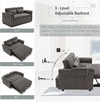 55.5" Small Sleeper Sofa Couch - Image 6