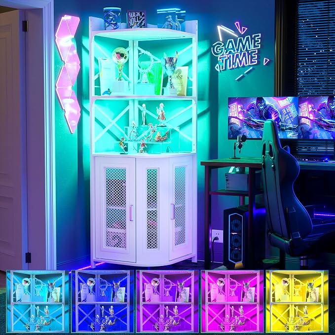 Aheaplus Corner Bar Cabinet - Image 7
