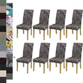 BIETYONE Stretch Dining Chair Covers Set of 8, Soft Removable Washable Kitchen by BIETYONE