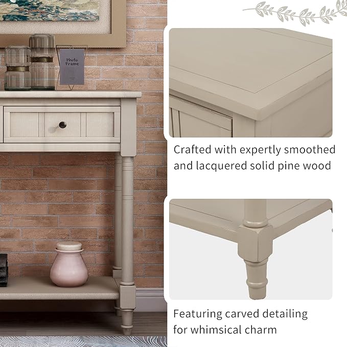 Harper & Bright Designs TREXM Daisy Series Console Table Traditional Design - Image 6