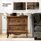 HULALA HOME Solid Wood End Table - Image 4