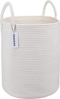 XUANGUO Cotton Rope Laundry Basket Hamper by XUANGUO