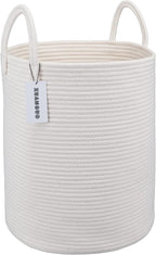 XUANGUO Cotton Rope Laundry Basket Hamper by XUANGUO