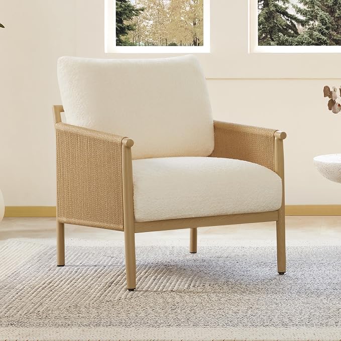 CHITA Accent Chairs Set of 2, Braid Modern Armchair - Image 9