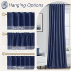 100% Blackout Curtains 120 Inch Length 2 Panels Set - Image 5