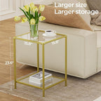 HOMSHO Side Tables Set of 2, End Table - Image 3