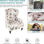 KRFOONN Wingback Chair Cover Slipcovers 2 Piece Stretch Wing Chair Covers - Image 6