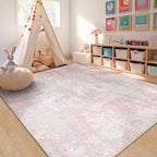 RELEANY Washable 5'x8' Abstract Area Rug - Image 9