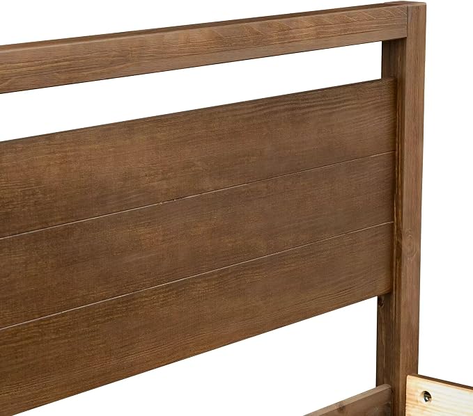 Grain Wood Furniture Loft Queen Size Solid Wood Bed, Brushed Mocha - Image 7