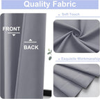 Simplebrand Ava Silver Grey Blackout Curtains - Image 2