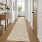KOZYFLY Cotton Runners for Hallway 3x9, Wide Washable Runner Rug, Woven Non - Image 8