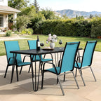 JEAREY Patio Dining Chairs Set of 4, Outdoor Stackable Dining Furniture Set - Image 8