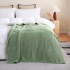 Sage Green Fleece Throw Blanket 50”×60” - Image 3