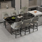 VKNOW Bar Stools Set of 6, Modern Counter Stools - Image 3