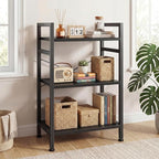 DUMOS 3 Tiers Open Bookshelf, Classic Freestanding Tall Display Shelf, Sturdy - Image 7