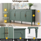 FansaFurn Console Table, Wood Buffet Sideboard, Media Credenza - Image 4