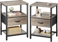 Huuger Nightstand Set of 2, Night Stand by Huuger