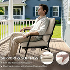 22x22 Inch Patio Chair Cushions Set of 4, Outdoor Furniture Cushions - Image 4