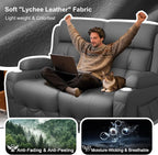 Home Theater Seating Loveseat Recliner Sofa, Wall-Hugger Reclining Couch - Image 8