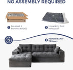 MAXYOYO 104" L Shaped Modular Sectional Sofa - Image 7