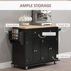 HOMCOM Kitchen Island Cart - Image 5