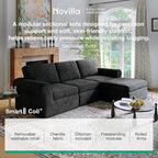Novilla 108" Modular Sectional Sofa, Modular Sectional Couches - Image 3