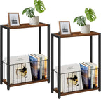 Homleke Narrow Side Tables Set of 2 by Homleke