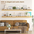 55 Inch Floating Shelves, 12 Inch Deep Floating Shelves - Image 2
