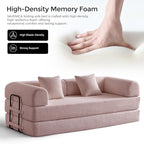 SAVENICA 79" Floor Sofa Bed Convertible, 5-in-1 Sleeper Sofa - Image 3