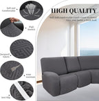 100% Waterproof Sectional Recliner Couch Covers - Image 5
