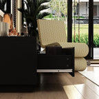 AGOTENI Expandable TV Stand Media Console Table, Modern Entertainment Center - Image 5