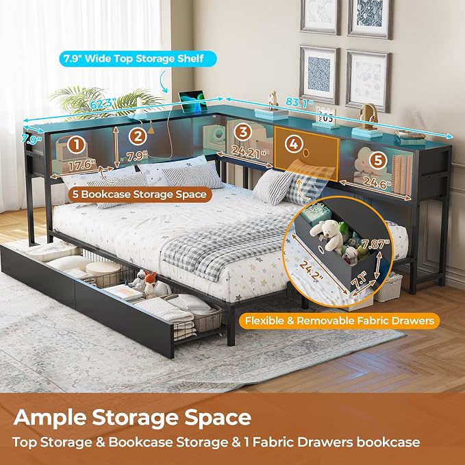 DICTAC Full Corner Bed Frame - Image 6