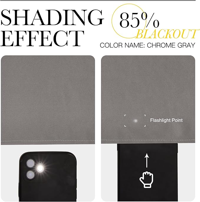NICETOWN Room Darkening Cafe Satin Curtains - Image 4