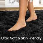 7x10 Large Black Fluffy Soft Area Rug Non-Slip - Image 5