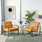 Glitzhome Mid Century Modern Accent Chairs Set of 2, Modern Living Room Chairs by Glitzhome