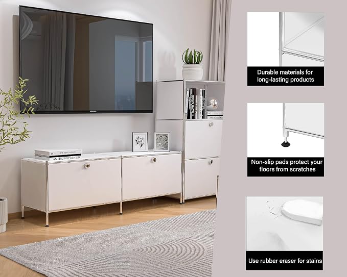 Metal Low Board Storage Cabinet - Image 5